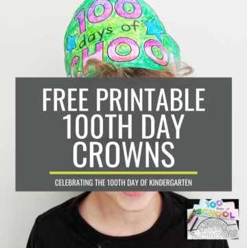 100th day crowns for kindergarten