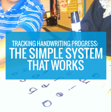 Tracking Handwriting in Kindergarten - The Simple System that Works