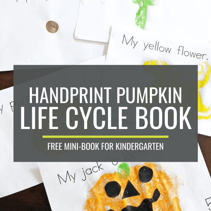 Simple Handprint Pumpkin Life Cycle Mini-Book