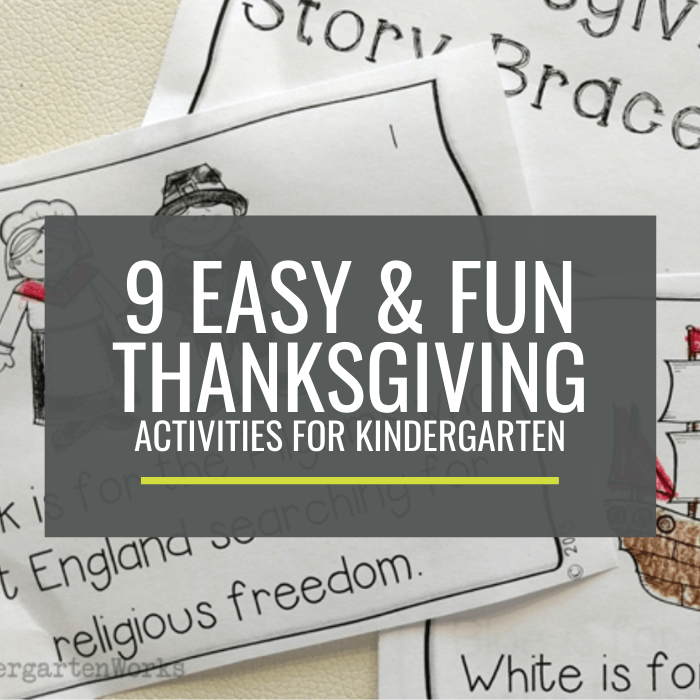9 Easy and Fun Thanksgiving Activities for Kindergarten