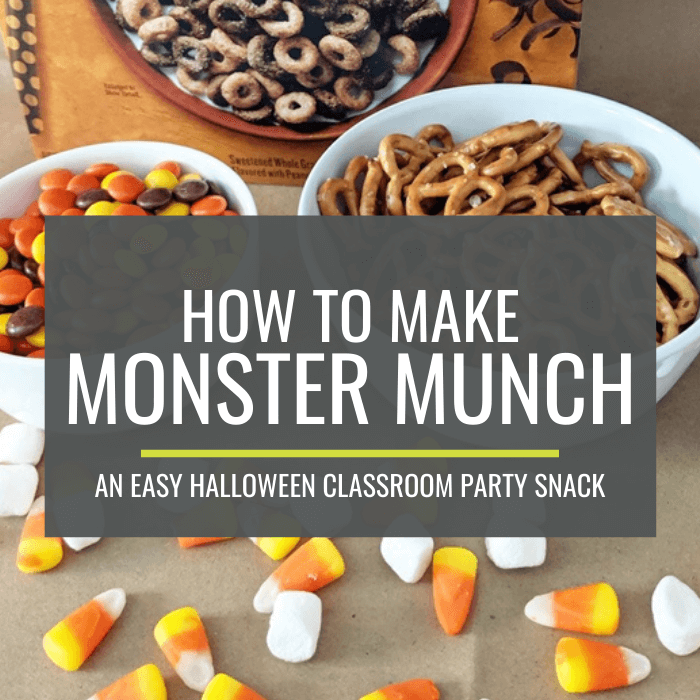 How to Make Monster Munch for a Halloween Classroom Snack