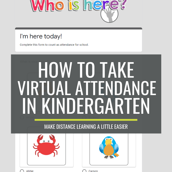 How to Take Virtual Attendance in Kindergarten