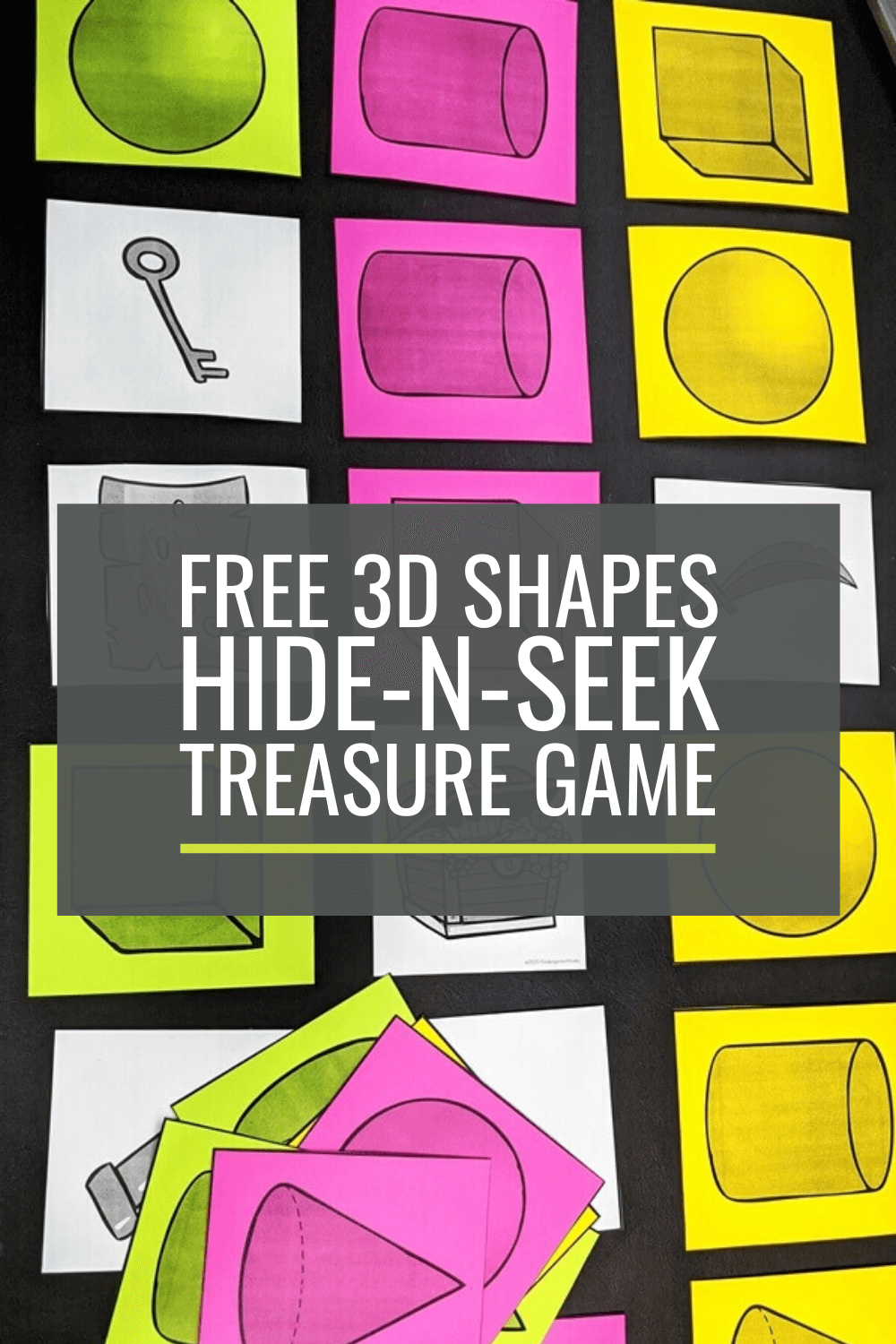 Free 3D Shapes Hide-n-Seek  Pirate Treasure! Game